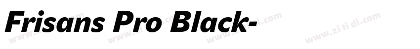 Frisans Pro Black字体转换